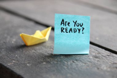 Yazıt hazır mı? bir etiket.