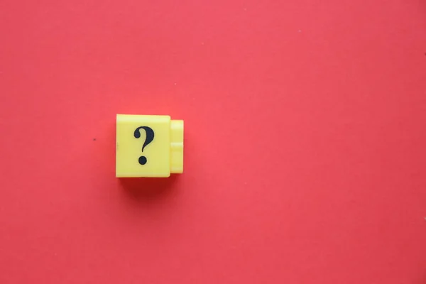 Large Question Mark Red Background — Foto de Stock