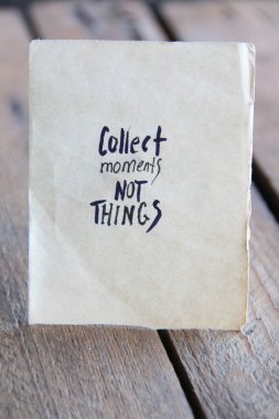 Motivational quotes. The inscription on the tag. Vintage style.