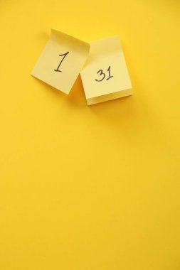 Tarihli takvim sayfası. Takvim sayfası