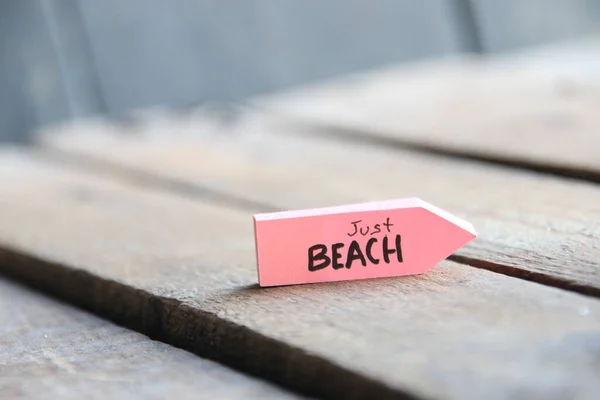 Jen Beach Koncept Ukazatele Pláže — Stock fotografie