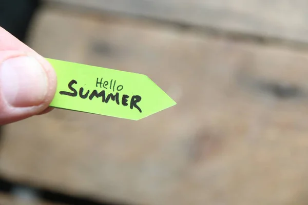 Творческая Концепция Hello Summer Фон Отдыха Тропический Сезон — стоковое фото