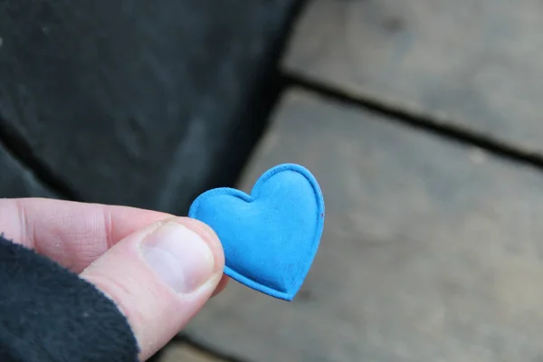 Рука Держит Сердце День Святого Валентина — стоковое фото