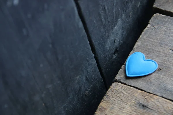Blue Heart Valentines Day Concept —  Fotos de Stock