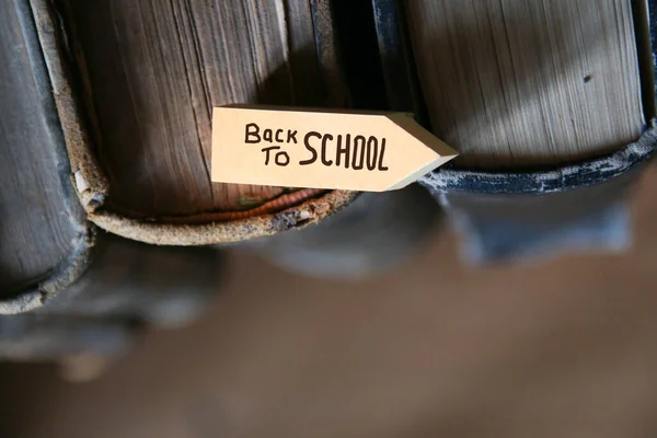 Back School Vintage Background — Stock Photo, Image