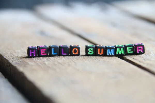 Witaj Summer Koncepcja Wakacji Reklama Agencji Turystycznej — Zdjęcie stockowe