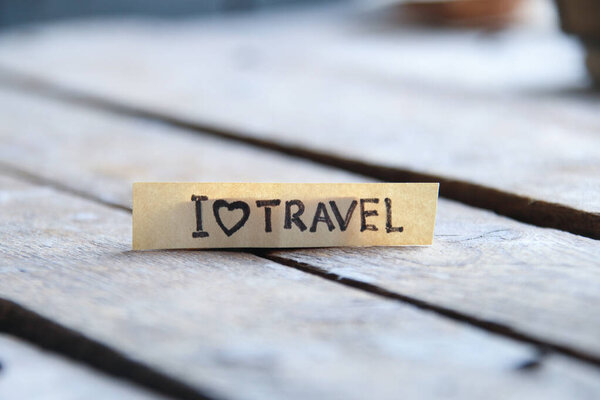 I love travel tag, travelling, vacation and holidays concept.