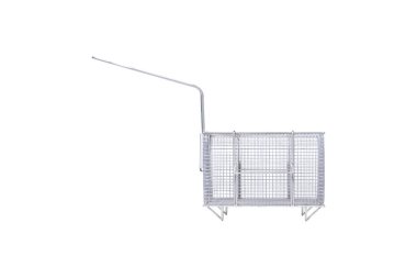 Stainless Steel Fry Basket with Handle for Deep Frying, Commercial Kitchen Equipment, Durable Mesh Design, Perfect for Restaurants and Home Use clipart