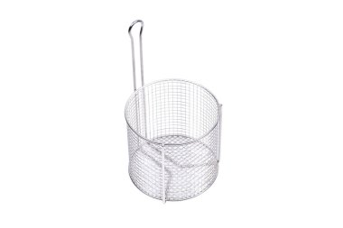 Stainless Steel Fry Basket with Handle for Deep Frying, Commercial Kitchen Equipment, Durable Mesh Design, Perfect for Restaurants and Home Use clipart