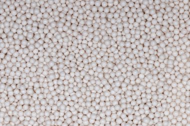 Zarif İnci Beyaz Şeker Boncukları Arkaplanı - Pearly Shimmer Efektli Lüks Düğün Pastası Dekoratif Şablonu - Modern Şekerleme Dokuma Fotoğrafı