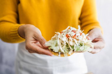 Meksika usulü tavuklu tostadalar, Meksika usulü Latin Amerika 'da geleneksel ev yapımı yemekler.