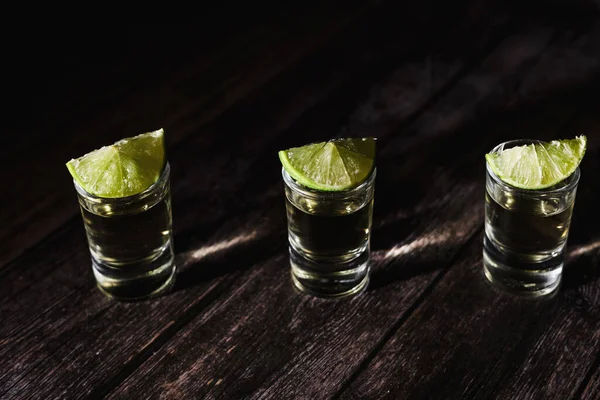 Mexican Tequila Shots with Lime and Salt in Mexico, drinks and beverage
