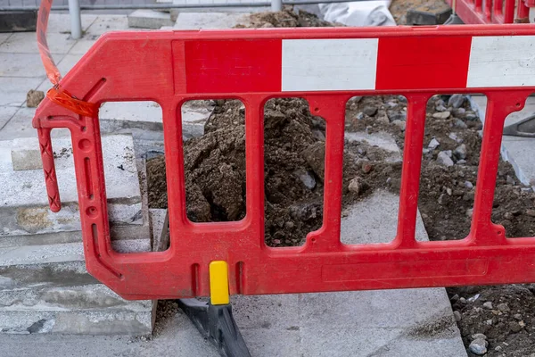 stock image construction site, road works in the city