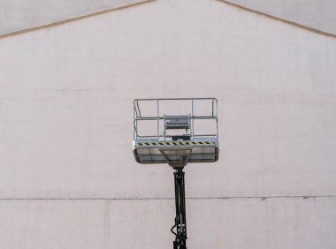 İnşaat beşiğinin sokak manzarası