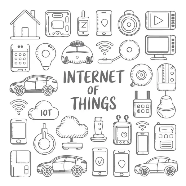 İnternetteki bir sürü şey beyaz arka plana karalama yapıyor. El çizimi soyut karalama beyaz arkaplanda izole.