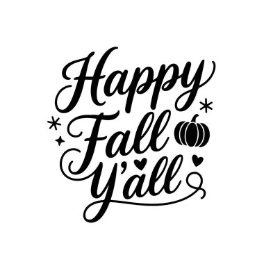 Hepinize mutlu sonbaharlar. Sonbahar Vektör Tasarımı Beyaz Arkaplanda İzole Edildi