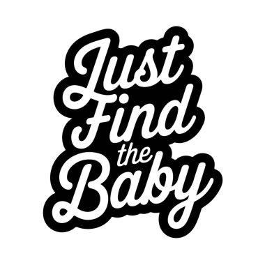 Sadece bebeği bul. Beyaz Arkaplanda Vektör Tasarımı İzole Edildi