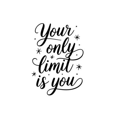 Tek limitin, Beyaz Arkaplan 'da izole edilmiş Vektör Tasarımı