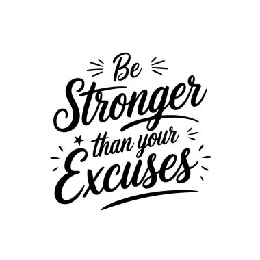 Bahanelerinden daha güçlü ol. Beyaz Arkaplanda Vektör Tasarımı İzole Edildi