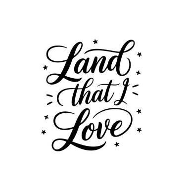 Sevdiğim topraklar. 4 Temmuz Vektör Tasarımı Beyaz Arkaplanda İzole Edildi