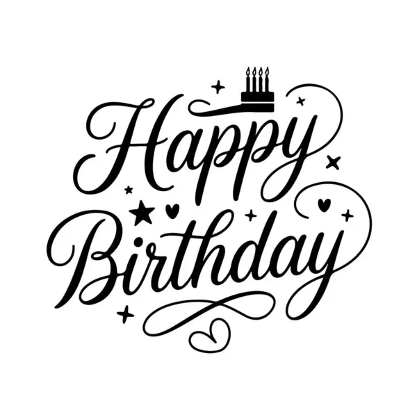 Doğum günün kutlu olsun. Beyaz Arkaplanda Doğumgünü Alıntı Vektörü Tasarımı İzole Edildi