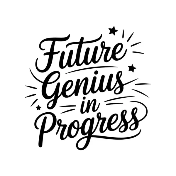 Gelecekteki İlerleme Dehası. Beyaz Arkaplanda Vektör Tasarımı İzole Edildi