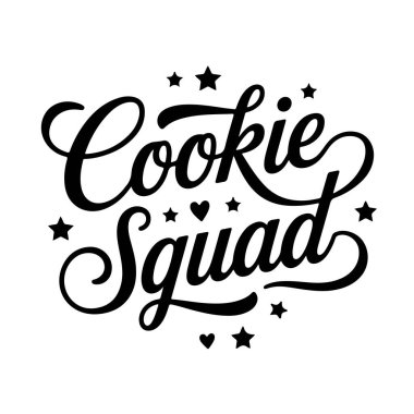 Kurabiye Takımı. Beyaz Arkaplanda Alıntı Vektörü Tasarımı İzole Edildi