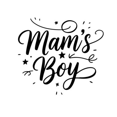 Annesinin Oğlu, Bebek Sağanağı Vektör Tasarımı Beyaz Arkaplanda İzole Edildi