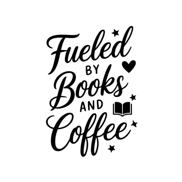 Kitap ve kahveyle doldurulmuş. Beyaz Arkaplanda Vektör Tasarımı İzole Edildi