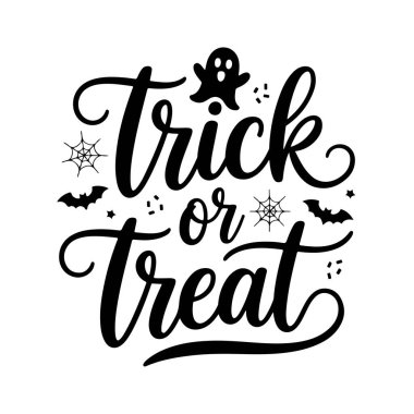 Beyaz Arkaplanda Ayırt Edilmiş Cadılar Bayramı Alıntıları Vektör Tasarımı