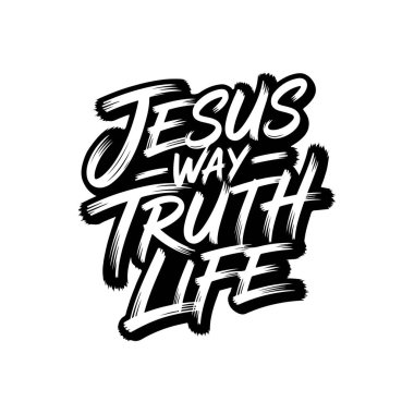 İsa 'nın Yolu Gerçek Hayat. Beyaz Arkaplanda Vektör Tasarımı İzole Edildi