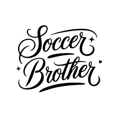 Futbolcu kardeş. Beyaz Arkaplanda Vektör Tasarımı İzole Edildi