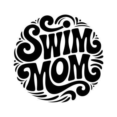 Yüz anne. Beyaz Arkaplanda Vektör Tasarımı İzole Edildi