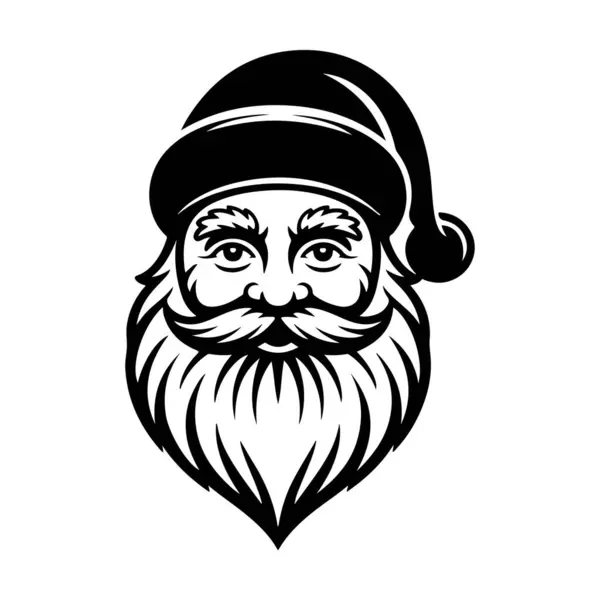 Noel Baba. Beyaz Arkaplanda Vektör Tasarımı İzole Edildi