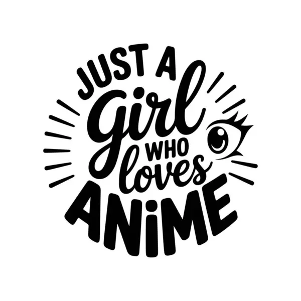 Anime seven bir kız. Beyaz Arkaplanda Vektör Tasarımı İzole Edildi