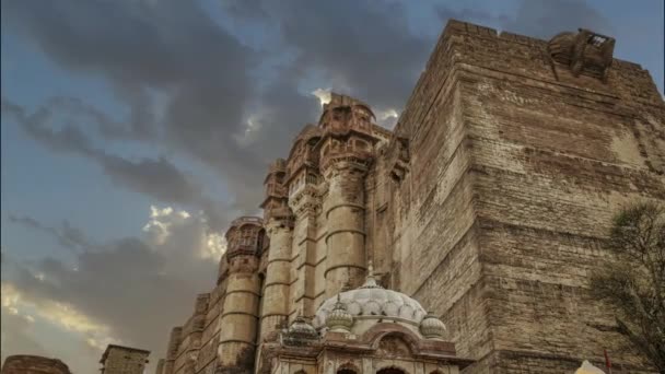 Fort Mehrangarh Jodhpur Dans Rajasthan Dans Ouest Inde — Video