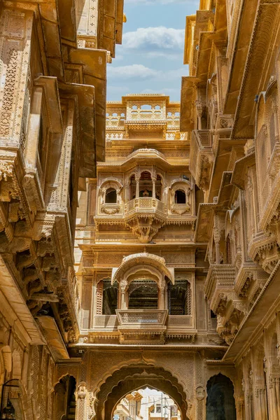 India Rajasthan Jaisalmer Patwa Haveli — Stockfoto