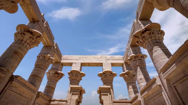 이집트 아스완에있는 Isis Philae의 — 비디오