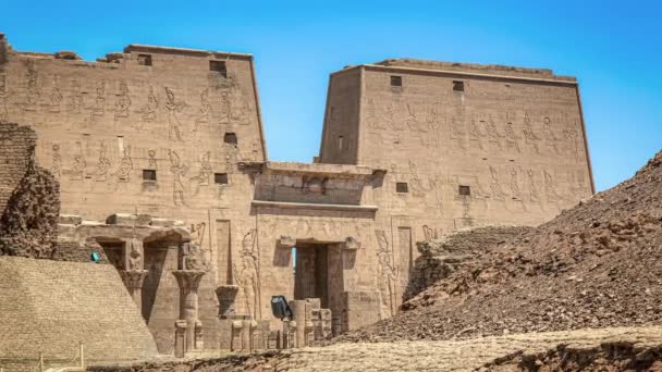 Templo Horus Edfu Idfu Edfou Behdet Egipto — Vídeos de Stock