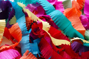 colored crepe paper abstract background