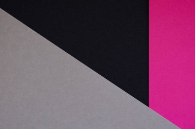 Renkli geometrik gri, siyah, pembe kağıt doku arkaplanı