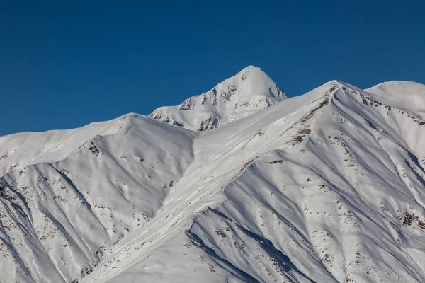Mount Tetnuldi 4858M Pico Proeminente Parte Central Cordilheira Grande Cáucaso — Fotografia de Stock
