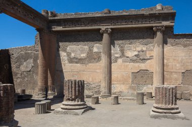 Antik Roma şehri Pompei 'nin kalıntıları.