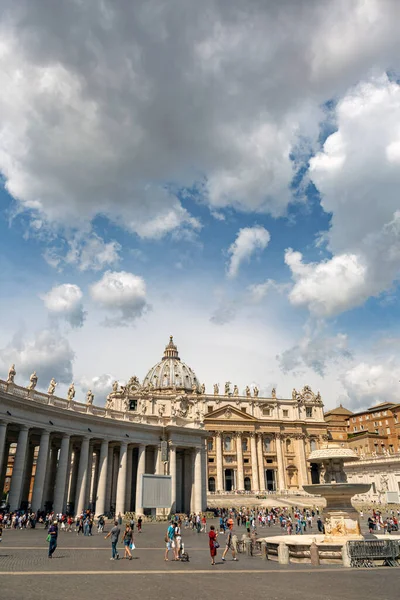 Centrální Náměstí Vatikánu Náměstí Petra Řím Itálie — Stock fotografie