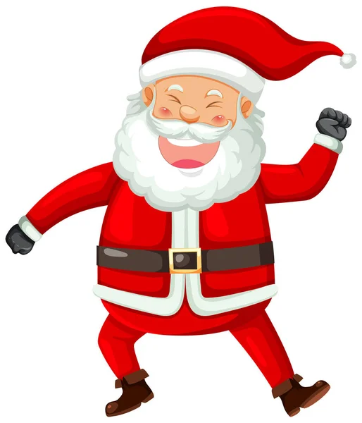 Счастливая Иллюстрация Смеха Санта Клауса — стоковый вектор