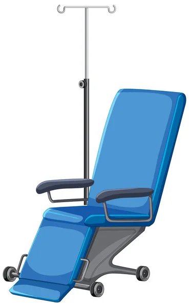 Beyaz Arkaplanda Kan Bağışı Sandalyesi — Stok Vektör