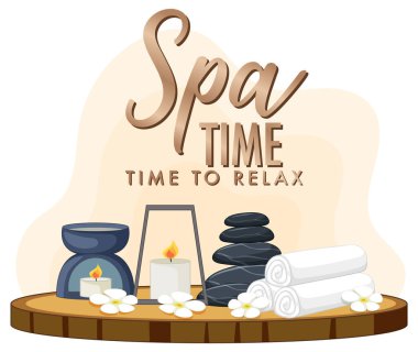 Lüks spa poster şablonu tasarım çizimi