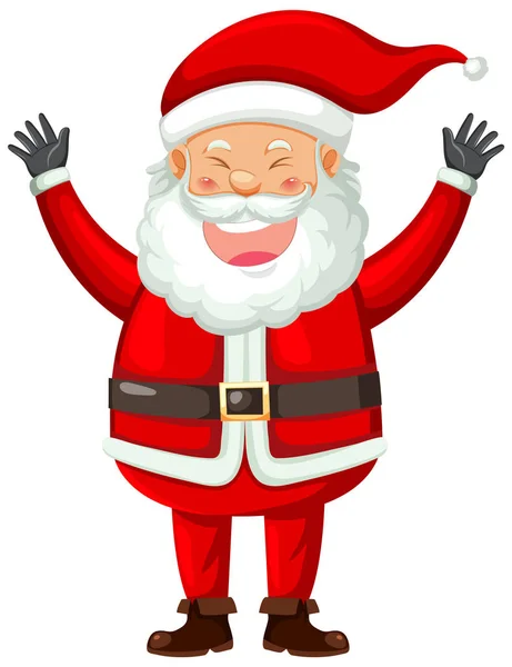 Happy Santa Claus Laughing Illustration — Stock Vector