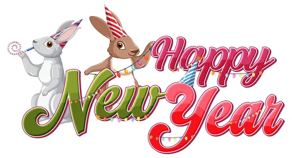 Feliz Año Nuevo 2023 Texto Para Ilustración Diseño Banner — Archivo Imágenes Vectoriales