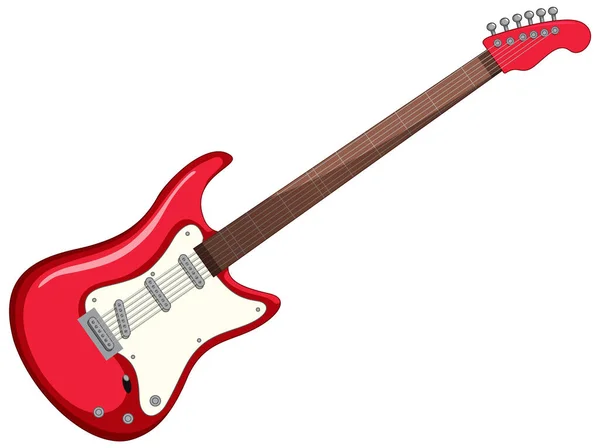 Zole Edilmiş Bir Elektro Gitar — Stok Vektör
